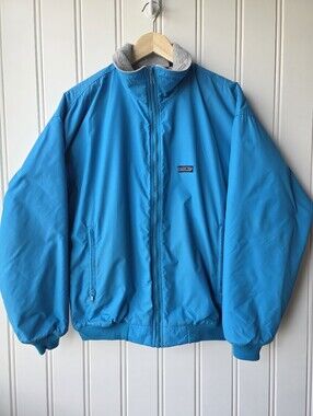 Vintage Patagonia Nylon Fleece Lined Bomber Jacket Womens Size 14